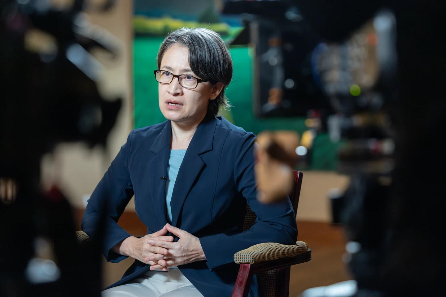 中國祭兩手策略！蕭美琴坦言：局勢變複雜　台灣須強化防衛、提高中方動武門檻