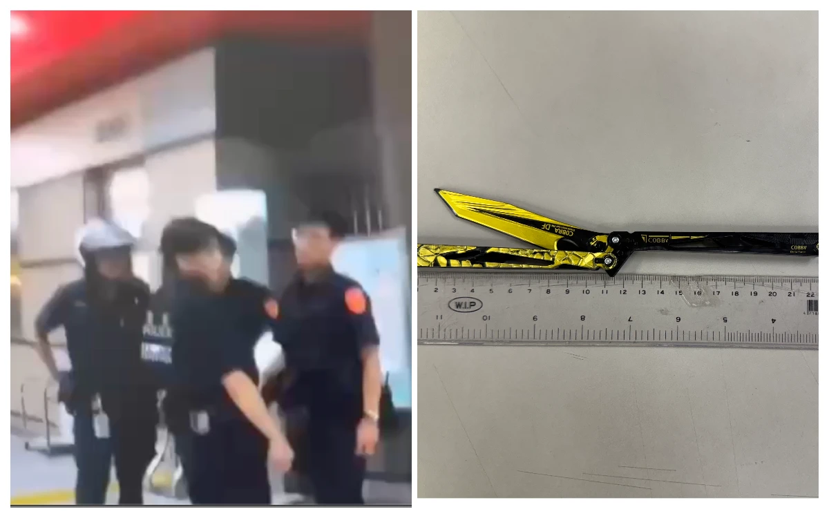 少年北捷車廂把玩折疊刀！　乘客嚇壞報案