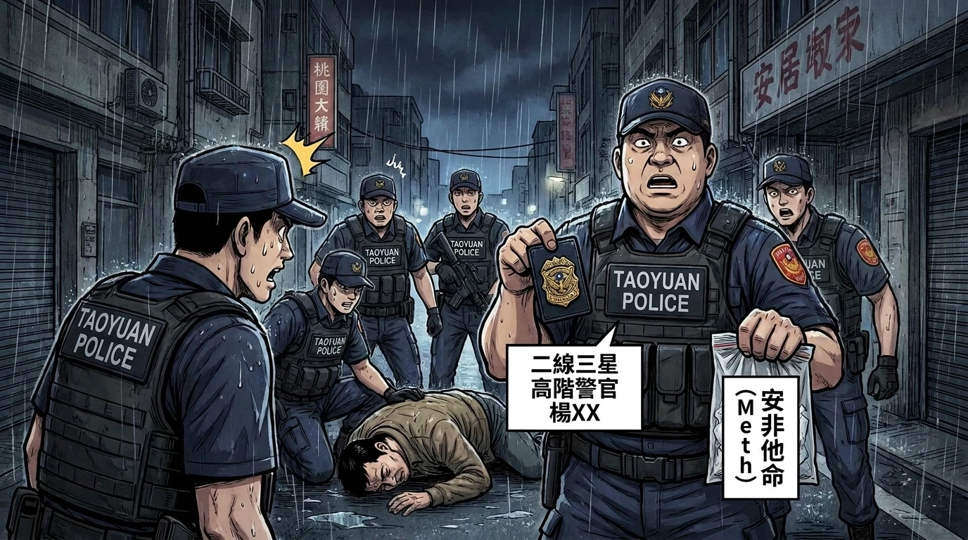 桃園緝毒竟抓到自家人！二線三星警官竟是「內鬼」　警局震怒火速拔官
