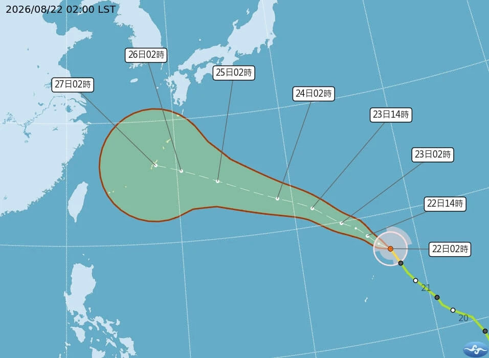 中颱沙德爾西進！侵台威脅大增　熱帶擾動雙重夾擊全台嚴防強降雨