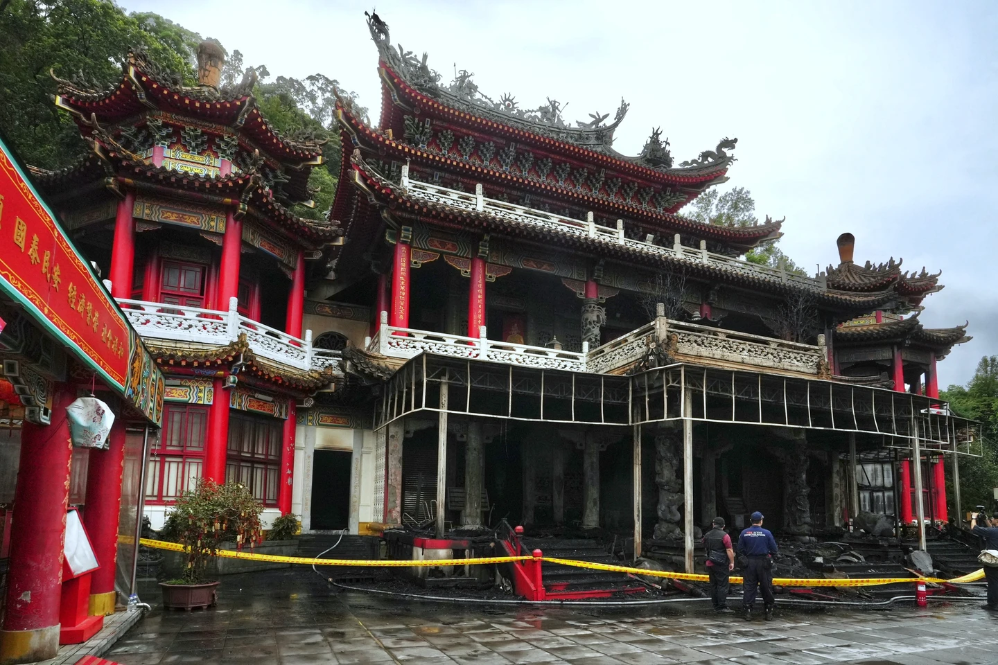 北市指南宮大火！凌霄寶殿「一樓嚴重燒毀」　蔣萬安拋3措施助重建