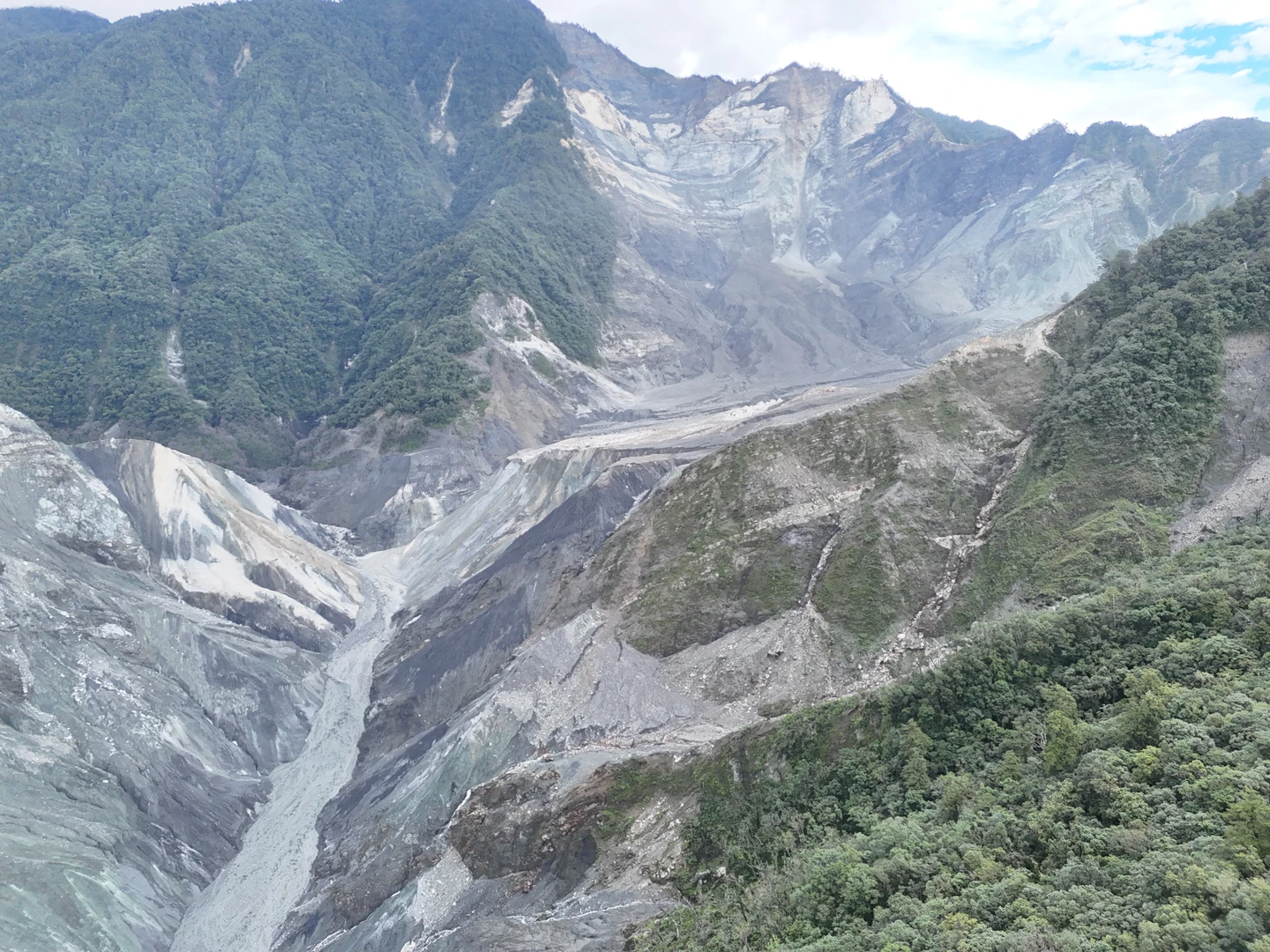 馬太鞍堰塞湖消失了！河道流路暢通　空拍畫面曝光