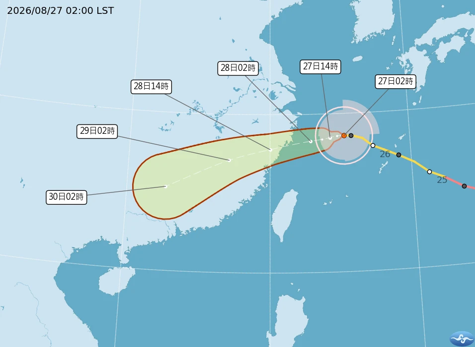 08：30發海警！沙德爾颱風過門不入　中南部雨彈開炸時間曝