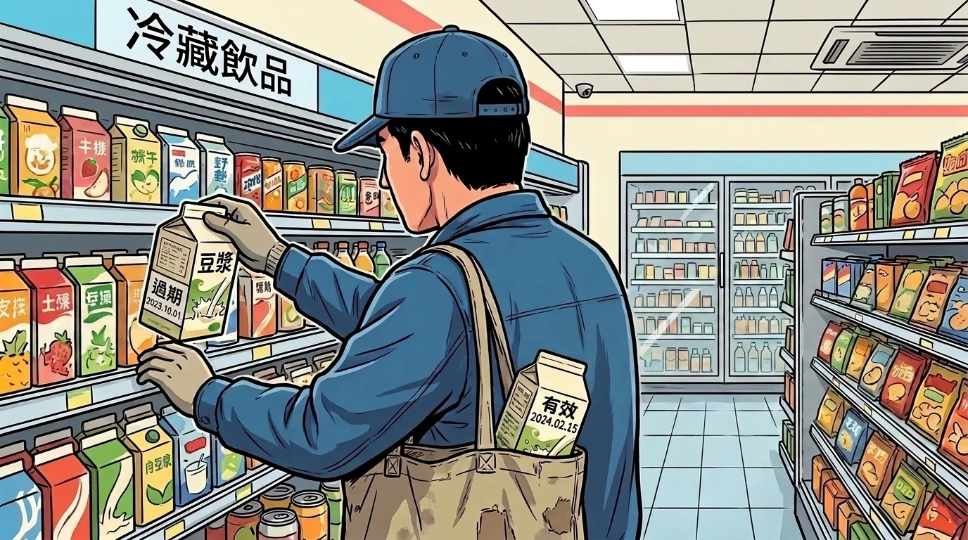 恐怖！超商豆漿遭怪男掉包成過期品　 他買到一喝驚覺「結塊發臭」狂拉送急診