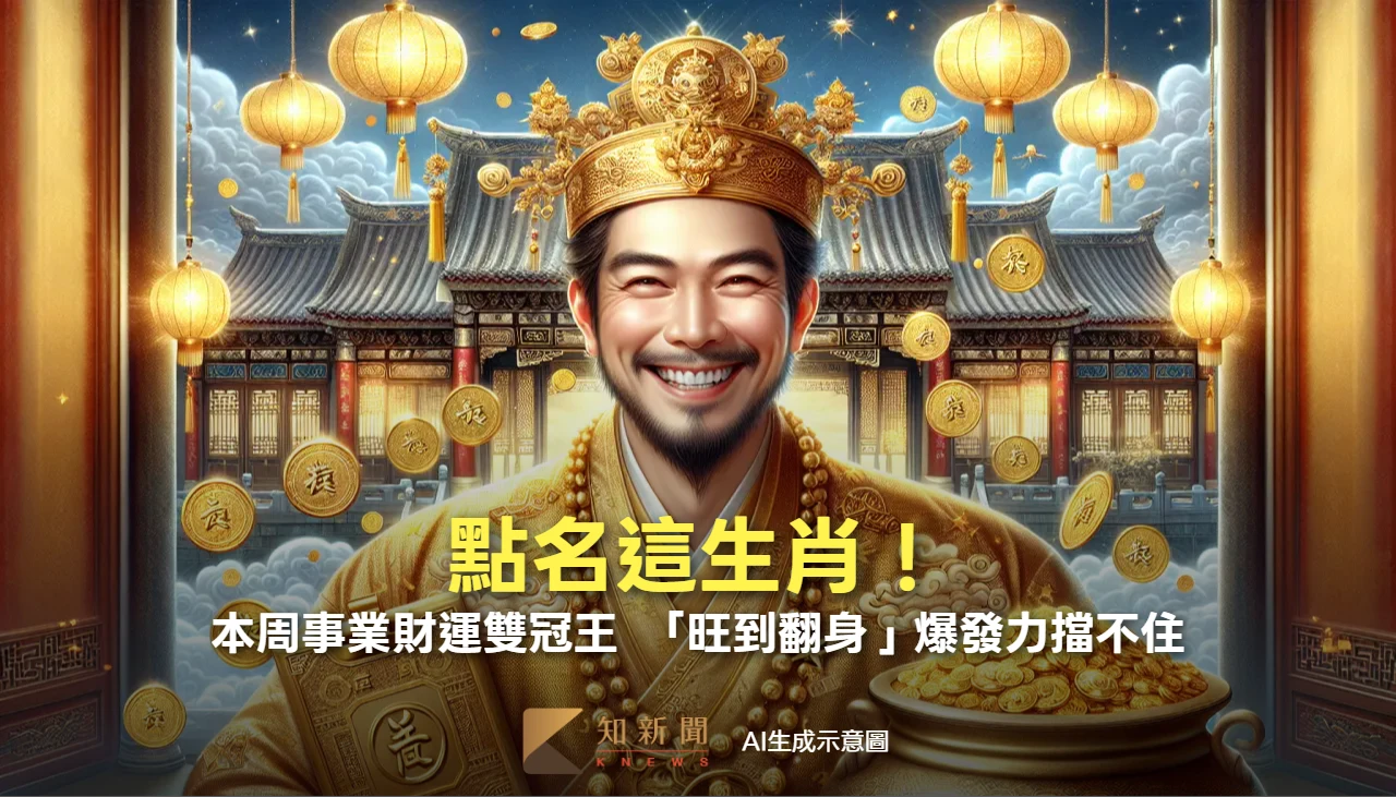 12生肖周報｜點名這生肖！本周事業財運雙冠王　「旺到翻身」爆發力擋不住