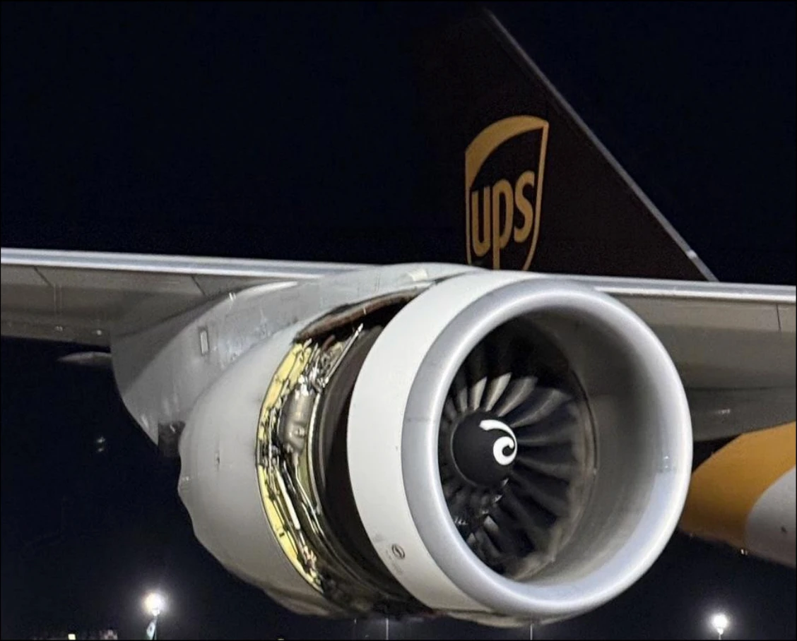 UPS貨機擦地冒火花原因出爐！遇颱風強側風　誤觸油門又修正過頭釀災