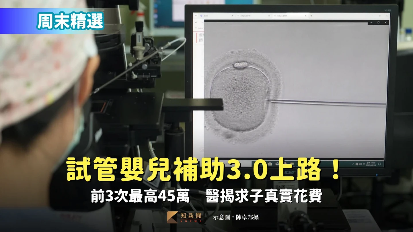 周末精選｜試管嬰兒補助3.0上路！前3次最高45萬　醫揭求子真實花費