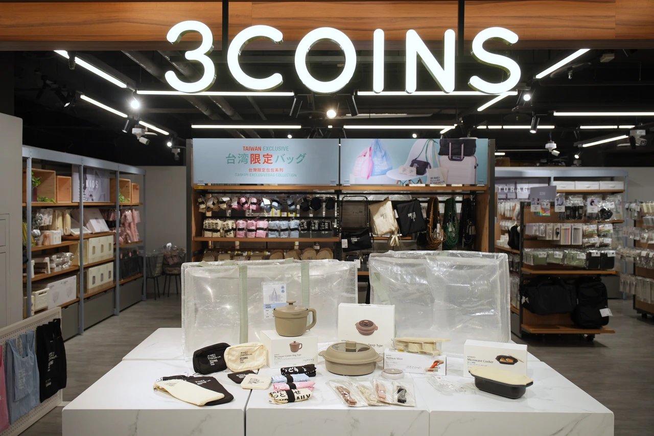 3COINS台灣店9/12開幕！整理券提前11點發放　799福袋限時2天開搶