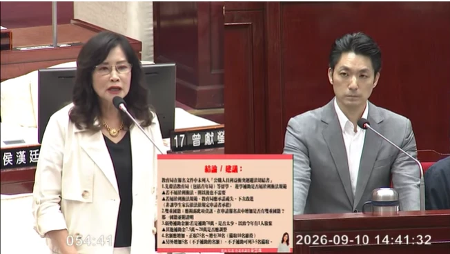 蔣萬安兒交換生惹議！秦慧珠爆「640萬預算連年剩」　籲增額、加簽利衝切結