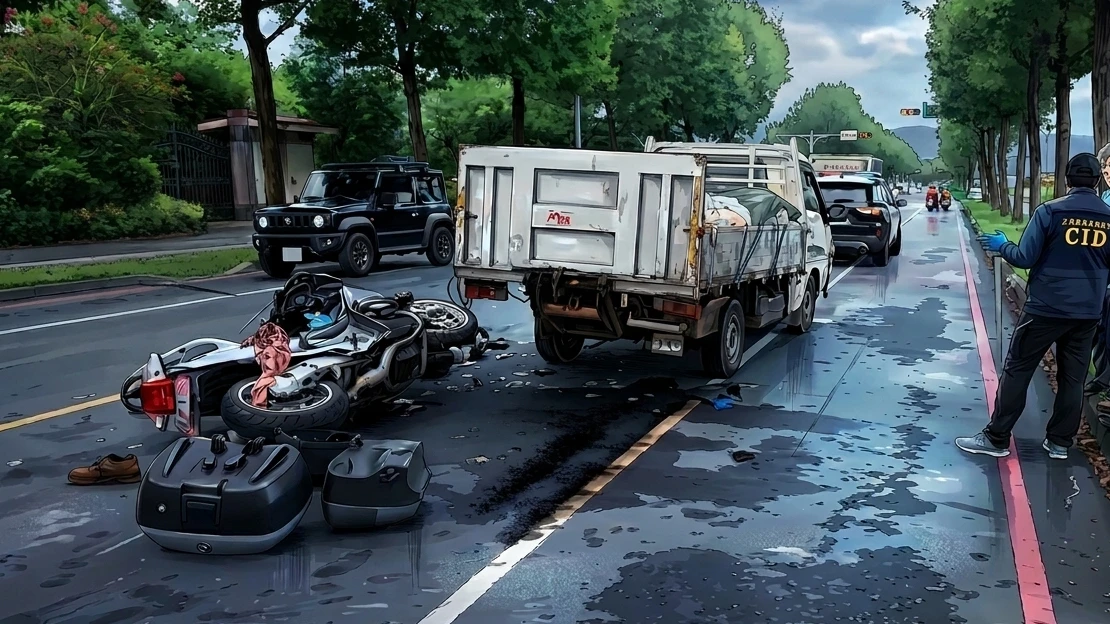 宜蘭重機追撞貨車！騎士1死1傷　夫妻檔出遊釀悲劇天人永隔