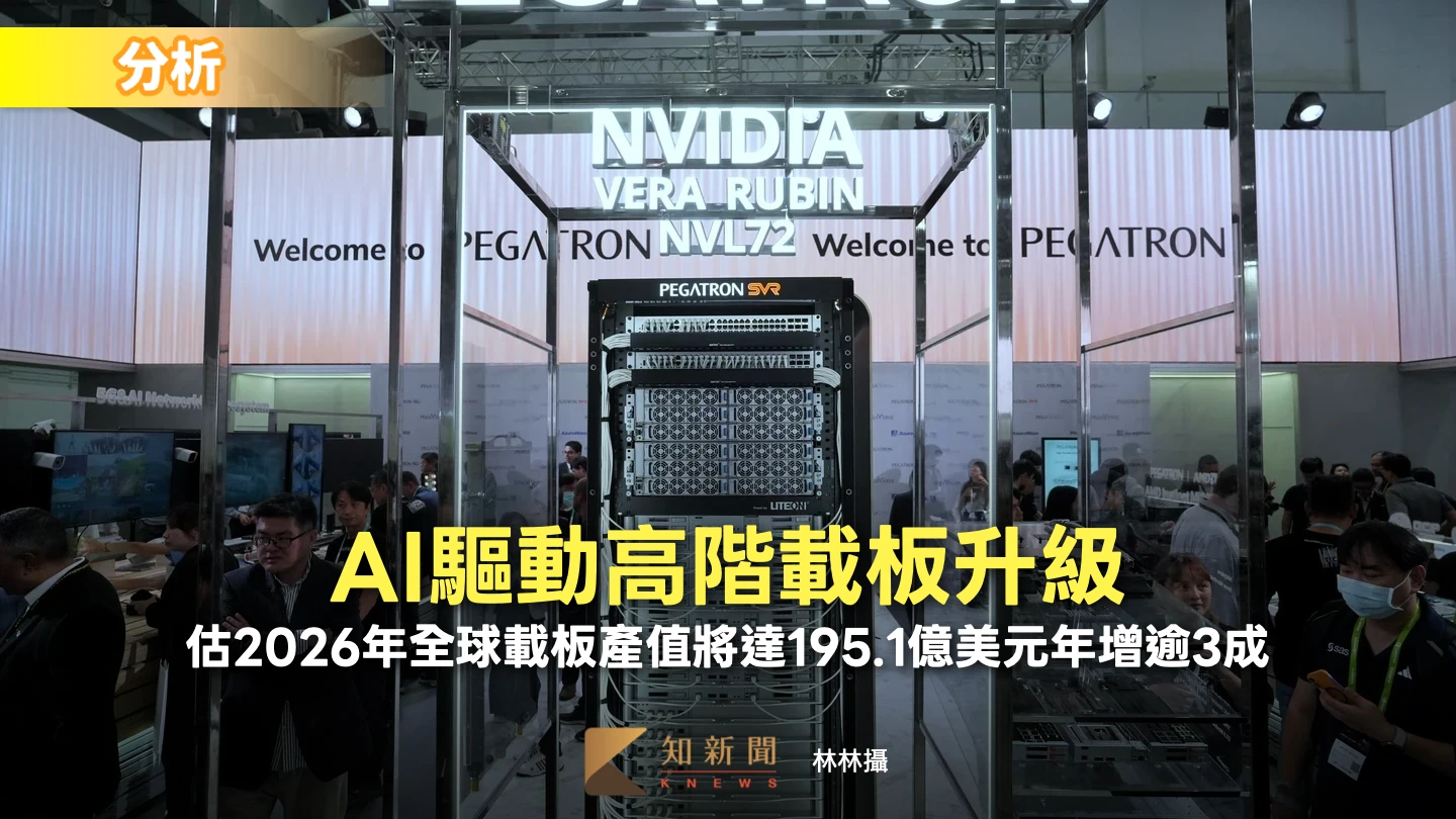 分析｜AI驅動高階載板升級　估2026年全球載板產值將達195.1億美元年增逾3成