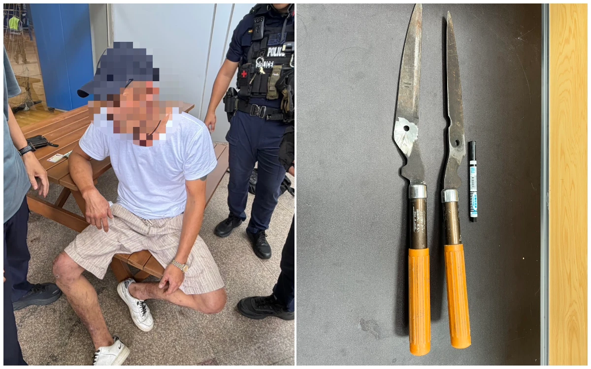 怪男持雙刀闖淡江大學！師生嚇壞　警到場逮人一查竟是通緝犯