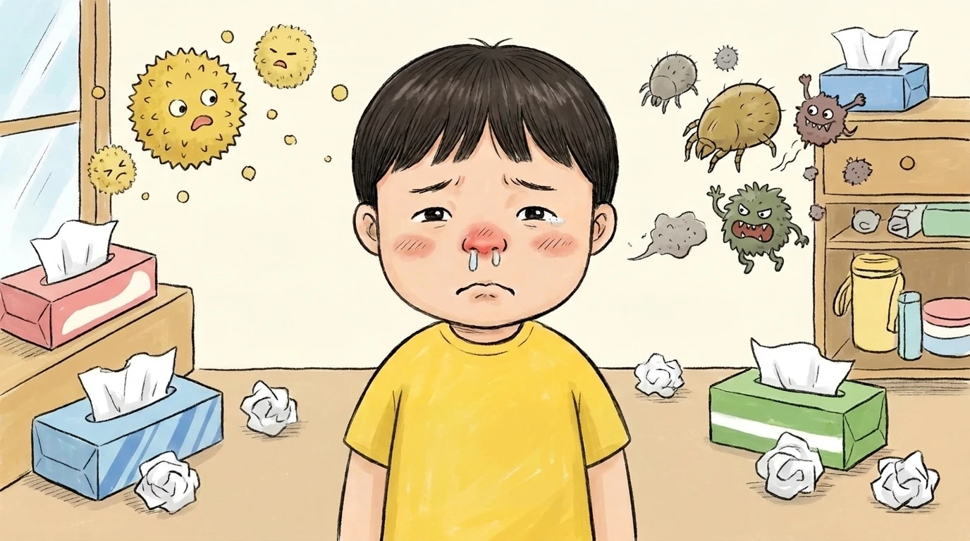 孩子出現「兔寶寶動作」！醫揭「過敏敬禮」嚴重性　臉部5大徵兆曝