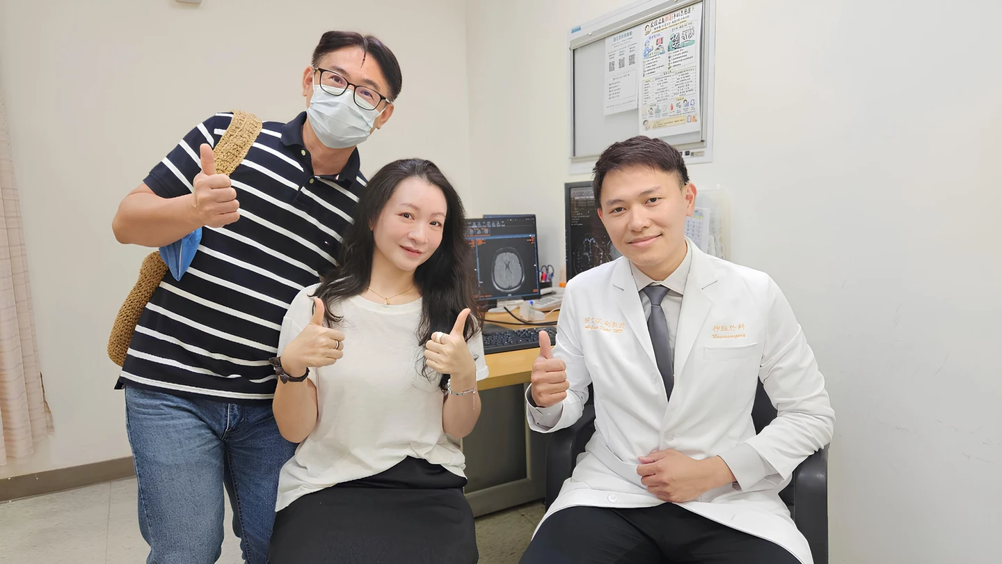 手腳突癱軟竟是4公分腦瘤出血　北醫微創開顱「毫髮無傷」