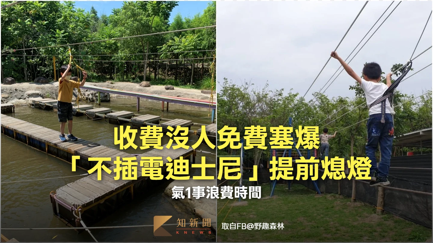 收費沒人免費塞爆！「不插電迪士尼」野趣森林提前熄燈　氣1事浪費時間