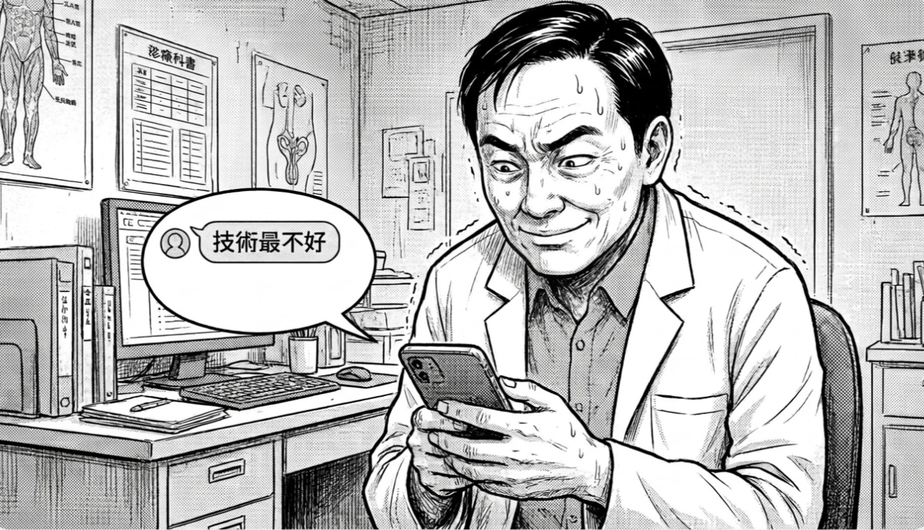 名醫搶業績！涉傳訊病患黑同事「院內技術最差」還自誇佼佼者　這下慘了