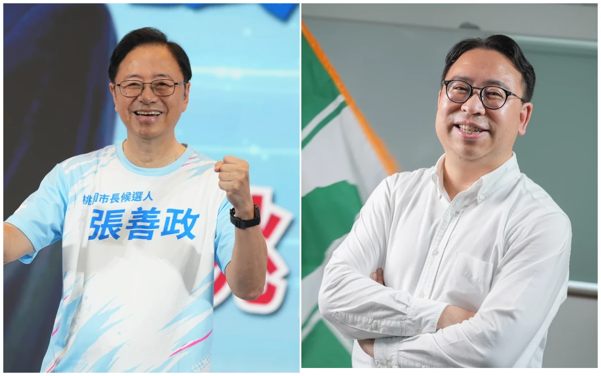 張善政支持度47%輾壓對手！桃園藍綠對決出爐　黃世杰選情冷落後逾20%