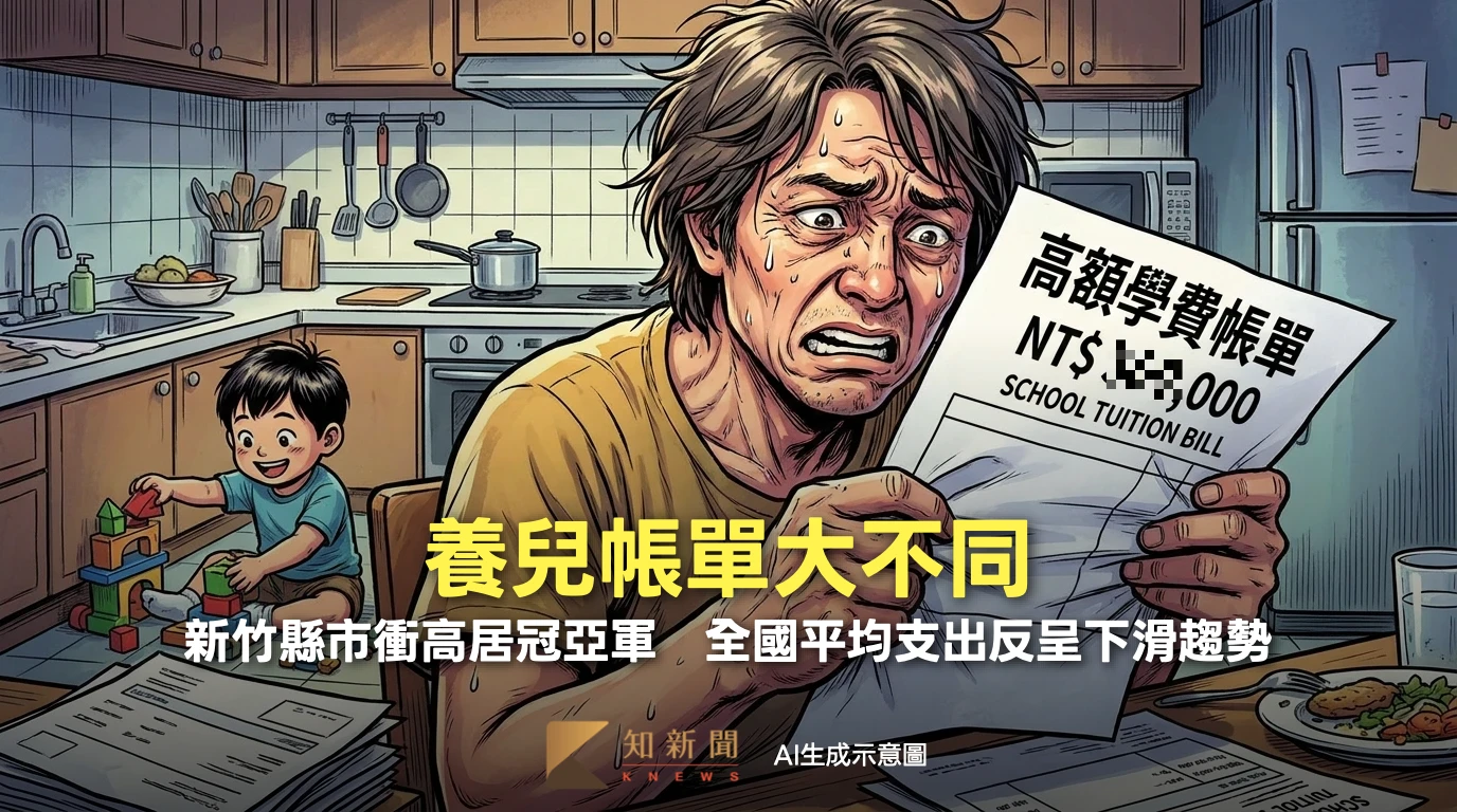養兒帳單大不同！新竹縣市教育支出包辦冠亞軍　全國平均反呈下滑趨勢