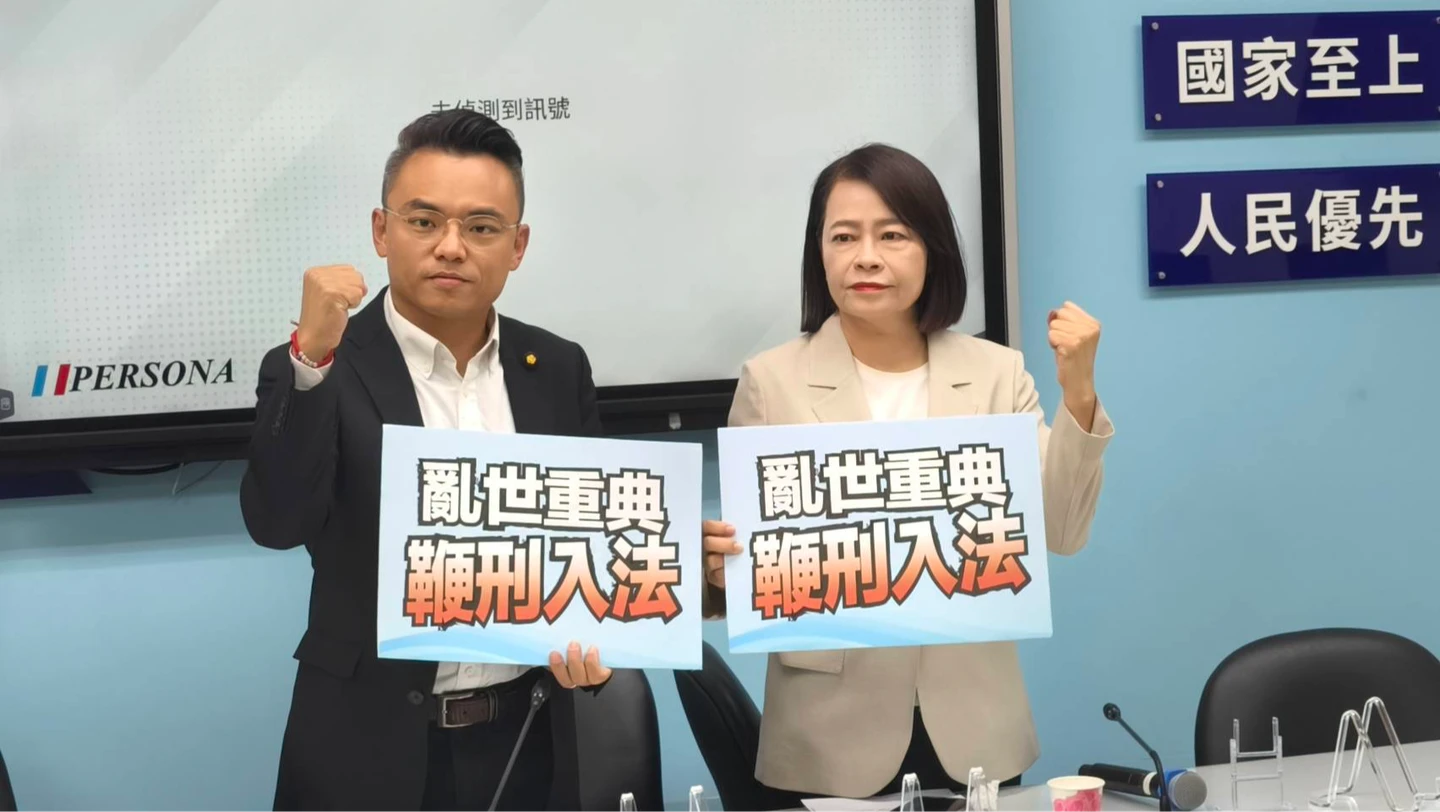提案推「鞭刑入法」！藍黨團：毒駕、性侵、虐童、詐欺最高12下