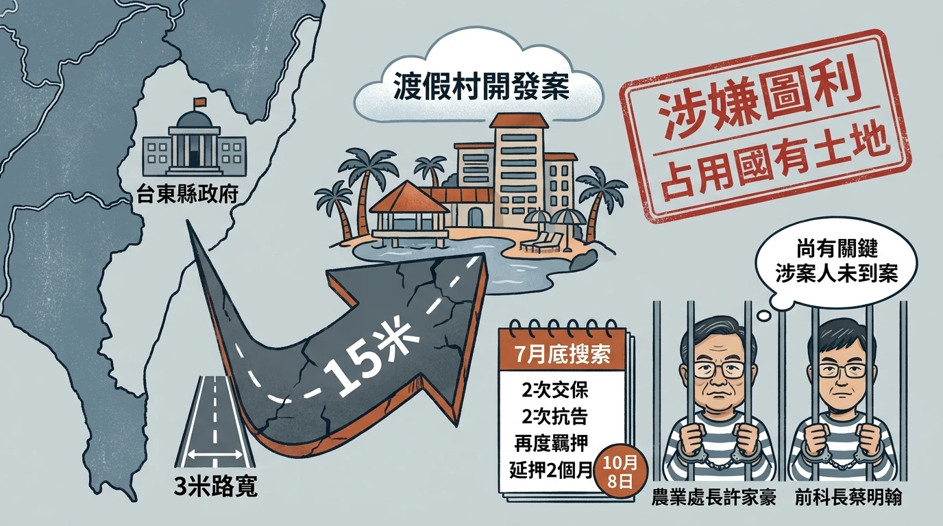 農路涉圖利案｜關鍵涉案人未到案　農業處長、前科長2人延押獲准