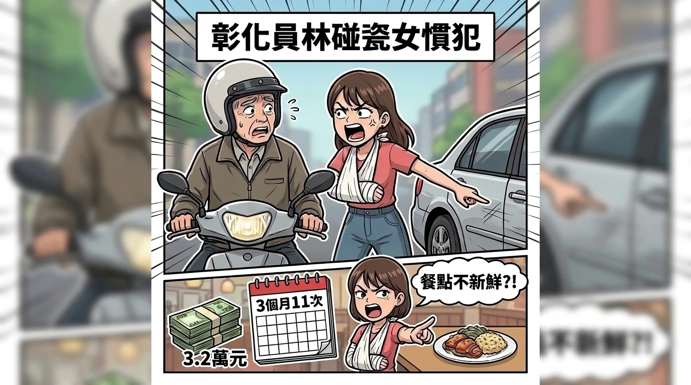 「碰瓷狂魔」栽了！假車禍、演食物中毒3個月索賠11次　涉犯2罪起訴