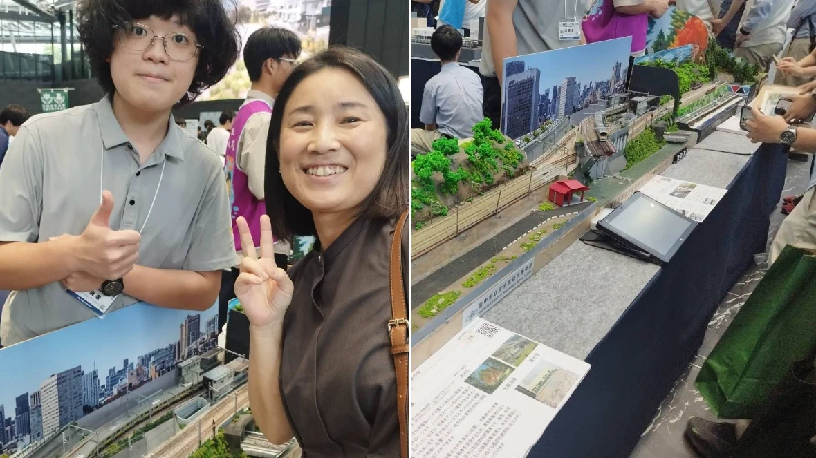 展現AI電資實作力！嘉女高二生重現「御茶之水站」微縮實景　奪日本鐵道模型大賽雙料大獎