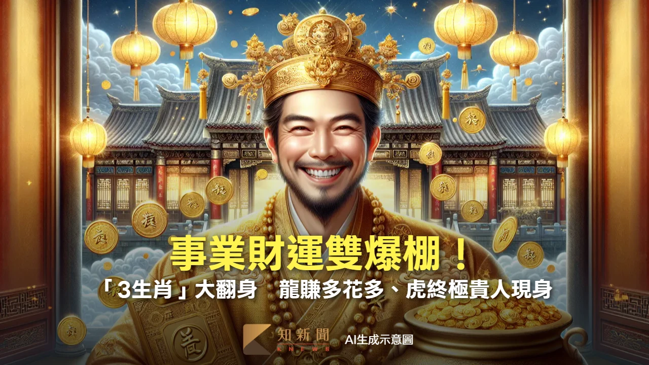 12生肖周報｜事業財運雙爆棚！「3生肖」大翻身　龍賺多花多、虎終極貴人現身
