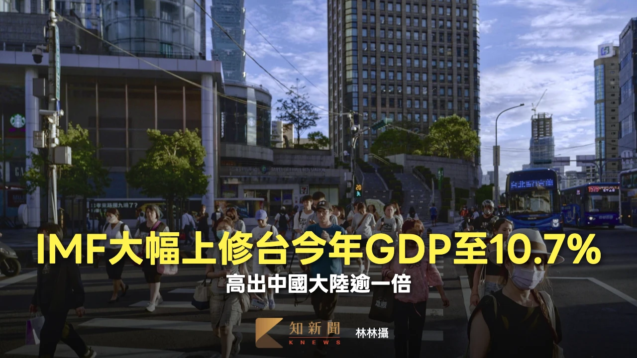 全球排名第2！IMF上修台今年GDP逾一倍至10.7%　成長率冠軍是它
