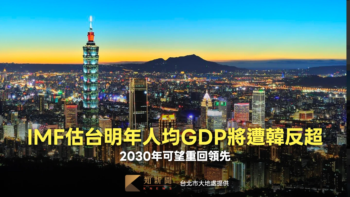 台灣人均GDP明年恐再遭韓超車　突破6萬美元關卡時間曝光