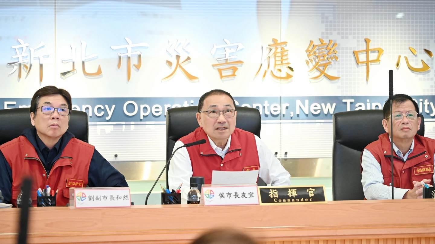 薔琵逼近颱風假有望！　侯友宜：新北雨量明達停班課標準
