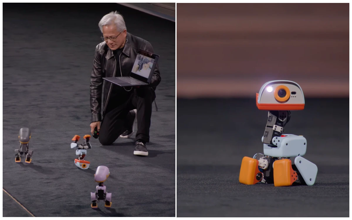 有片｜黃仁勳帶貨效應！機器鴨Microduck預購破2萬台　翻筋斗、裝死萌翻全場