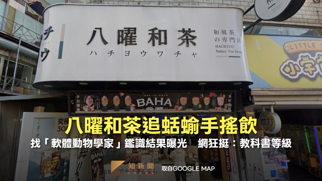 追蛞蝓手搖飲！八曜和茶找「軟體動物學家」鑑識結果曝光　網狂挺：教科書等級