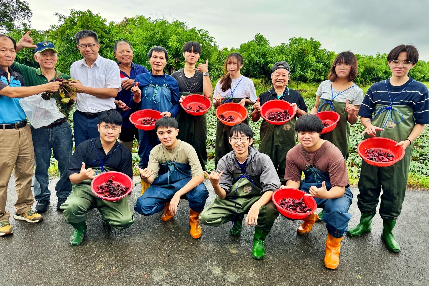 成大「自然解方」助攻！台南菱角田免噴藥化身生態樂園　採紅菱現吃如水梨