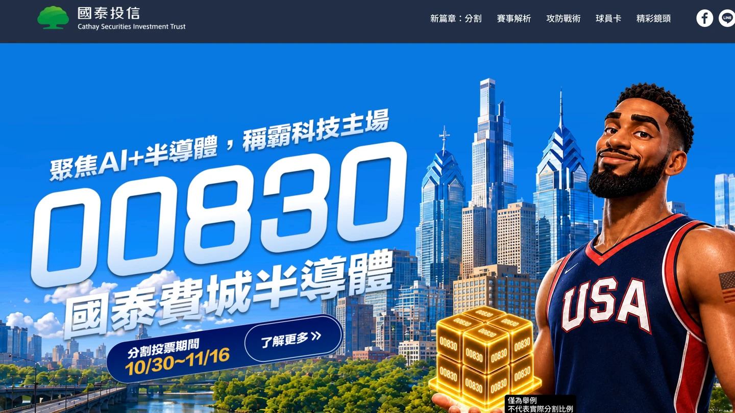 國泰投信00830今天開始分割投票!通過後每張可望1.5萬入手