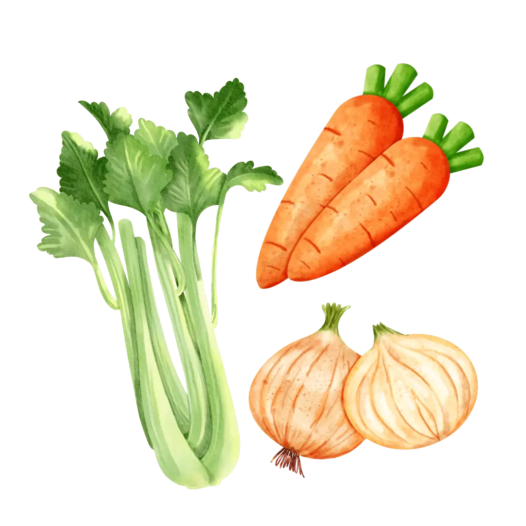 紅蘿蔔、洋蔥、西芹