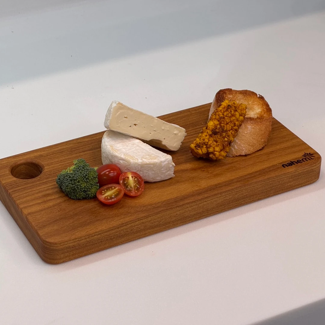 娜禾蜜 非洲柚木實木-露營砧板/戶外砧板 Side